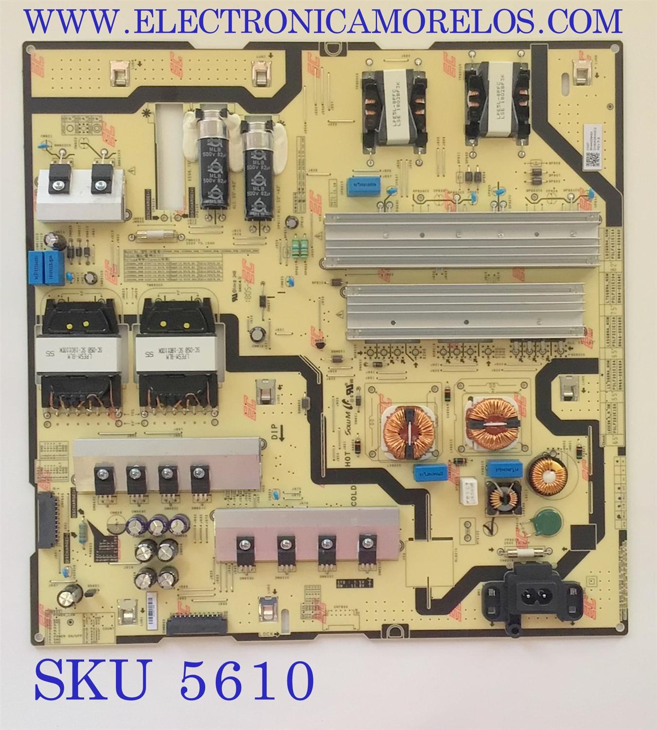 FUENTE PARA TV SAMSUNG  / NUMERO DE PARTE BN44-00948A / PSLF301E10A / L55Q8NA_NSM / BN4400948A / MODELO QN55Q8FNBFXZA